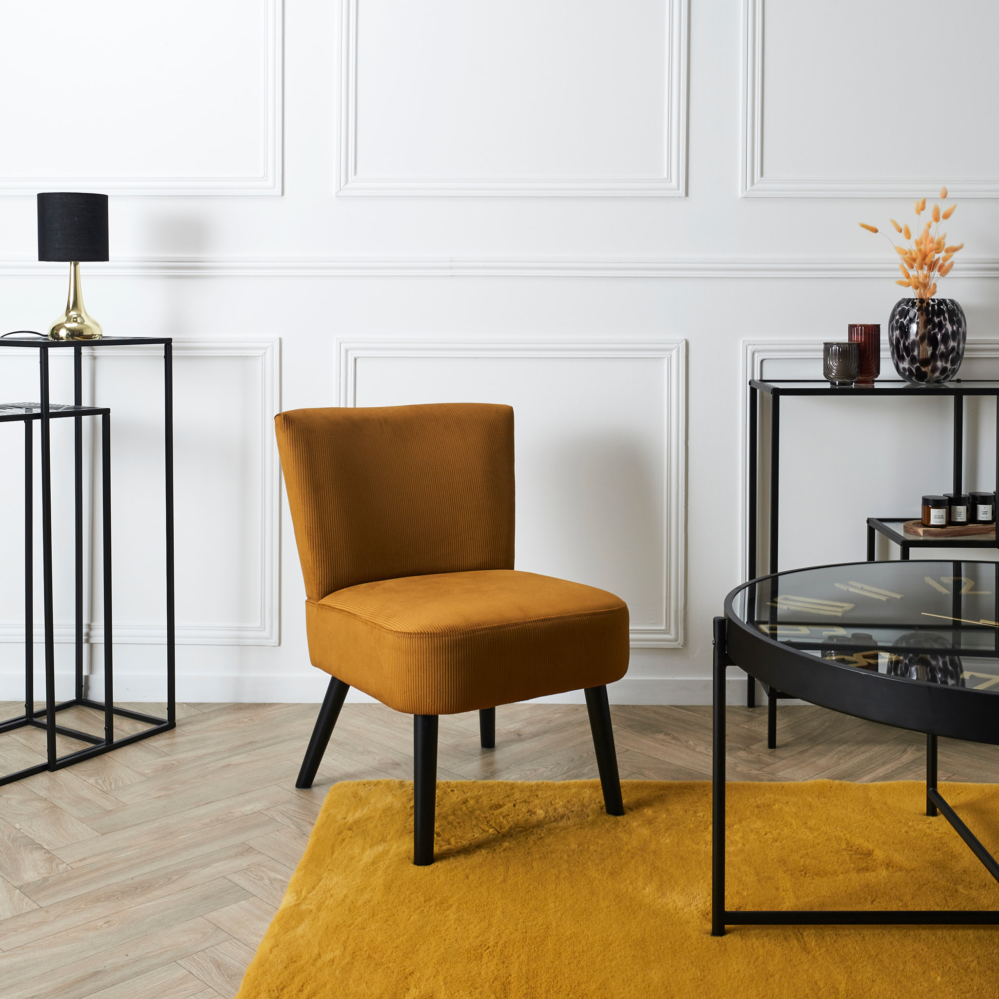 Fauteuil Crapaud Giulia Jaune