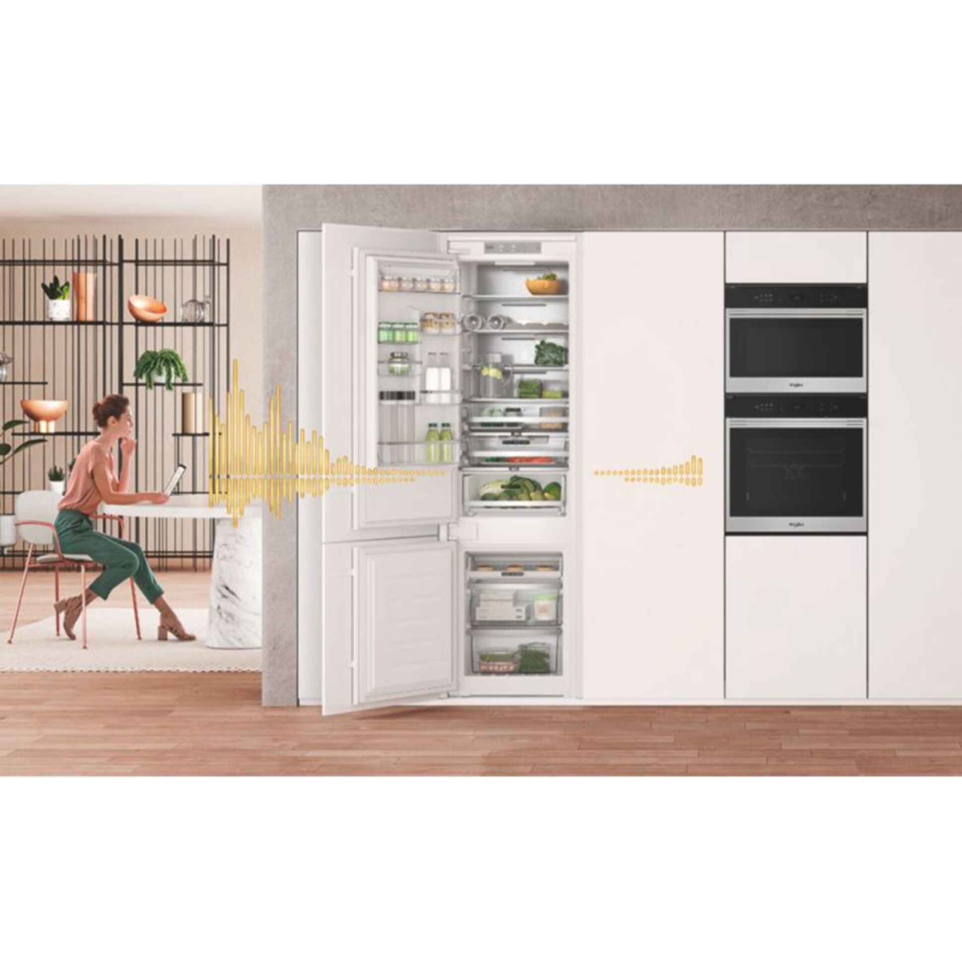 Réfrigérateur combiné encastrable WHIRLPOOL WHC18T574P Supreme Silence