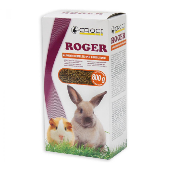 Roger Essential - Alimentazione Conigli Nani - 800 g