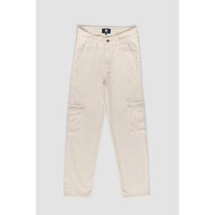 PANTALÓN CARGO MUJER LIBBY BLANCO ROTO