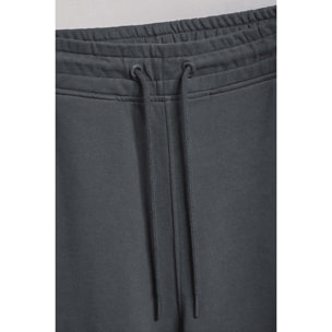 Bermuda Jonas in cotone asfalto relaxed fit con toppa in twill in gomma Polo Club