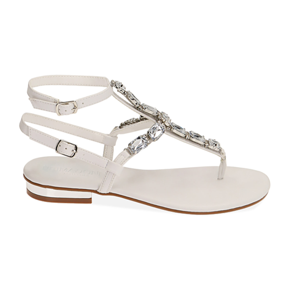 Sandali infradito gioiello bianchi