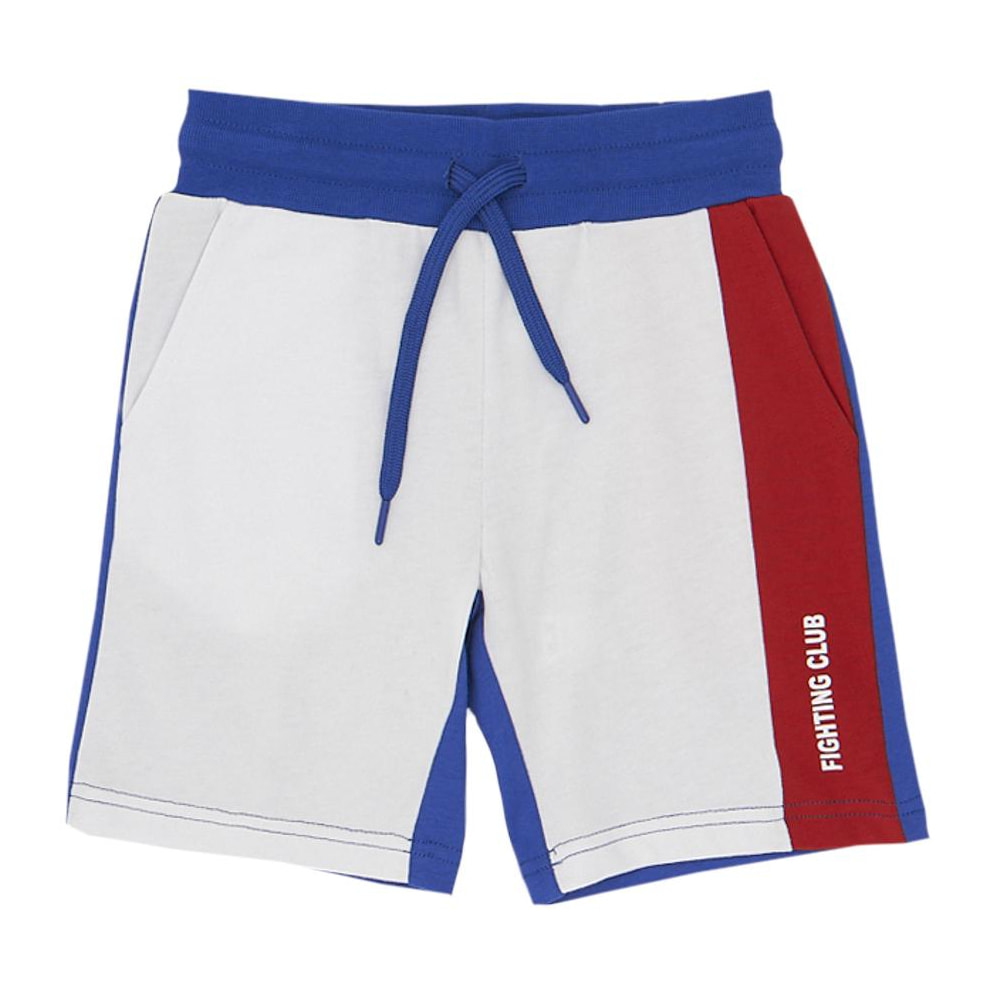 New Sporty bermudas bicolor de punto pesado para niño