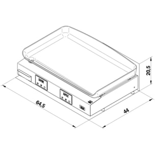 Plancha électrique ENO INITIAL 65  électrique-Inox