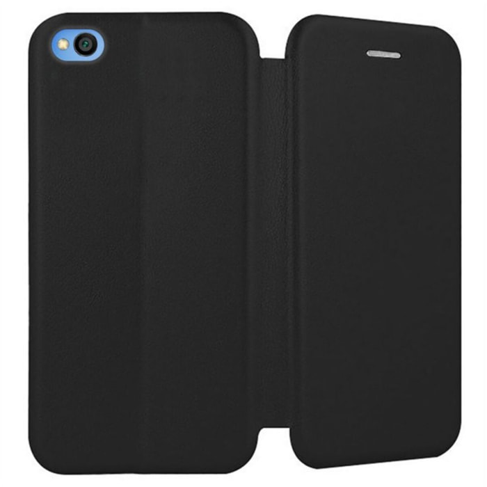 Pack IBROZ Xiaomi Redmi Go Etui cuir noir