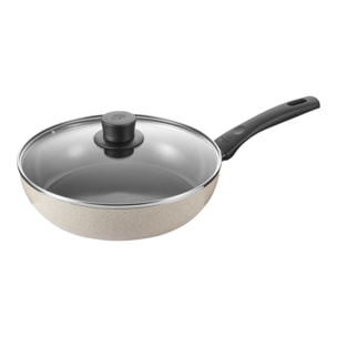 Sauteuse avec Couvercle BALLARINI Ledro, 28 cm, Aluminium, Revêtement céramique, Sable