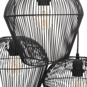Suspension "Jena" métal noir D26cm