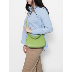 Borsa a spalla da donna - Modello False - 100% pelle ruga - 26.0 x 18.0 x 4.0 cm