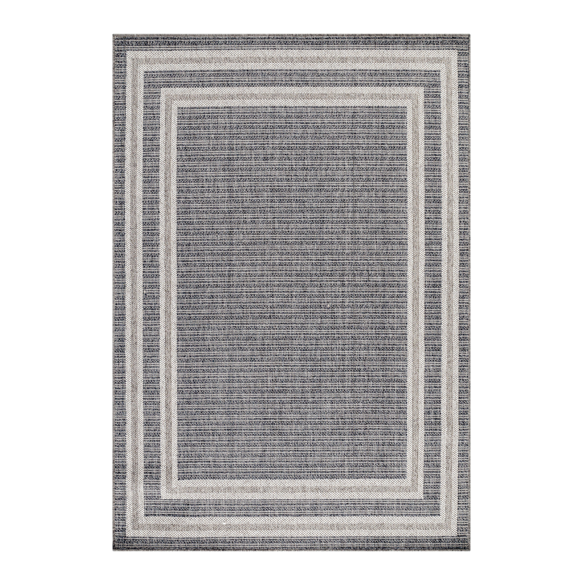 ARUBA - Tapis intérieur / extérieur à motif géométrique gris