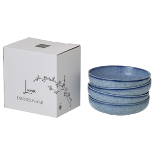 J-Line Bol Luna - céramique - bleu - large