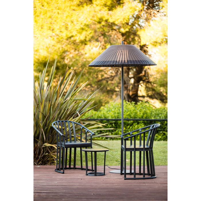 SAIGON OUT Lampadaire gris/marron 2M W100