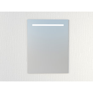 Miroir de salle de bain Lumiére led horizontal Alday, 60x80cm