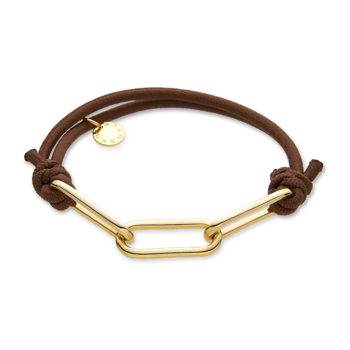 Coletero acabado en oro amarillo de 18k