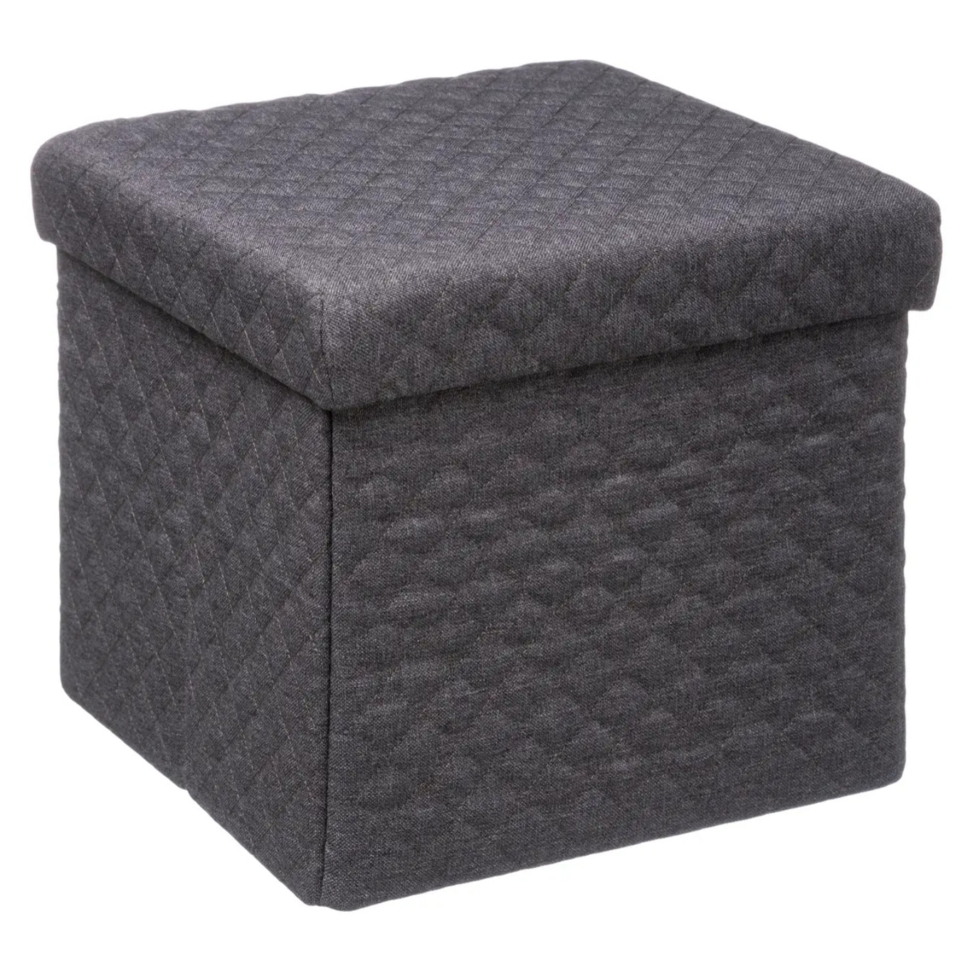 Pouf pliable 31x31cm "Mix N' Modul" gris anthracite