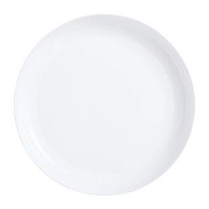 Assiette creuse blanche 29cm Friend's Time - Luminarc - Verre opale extra résistant