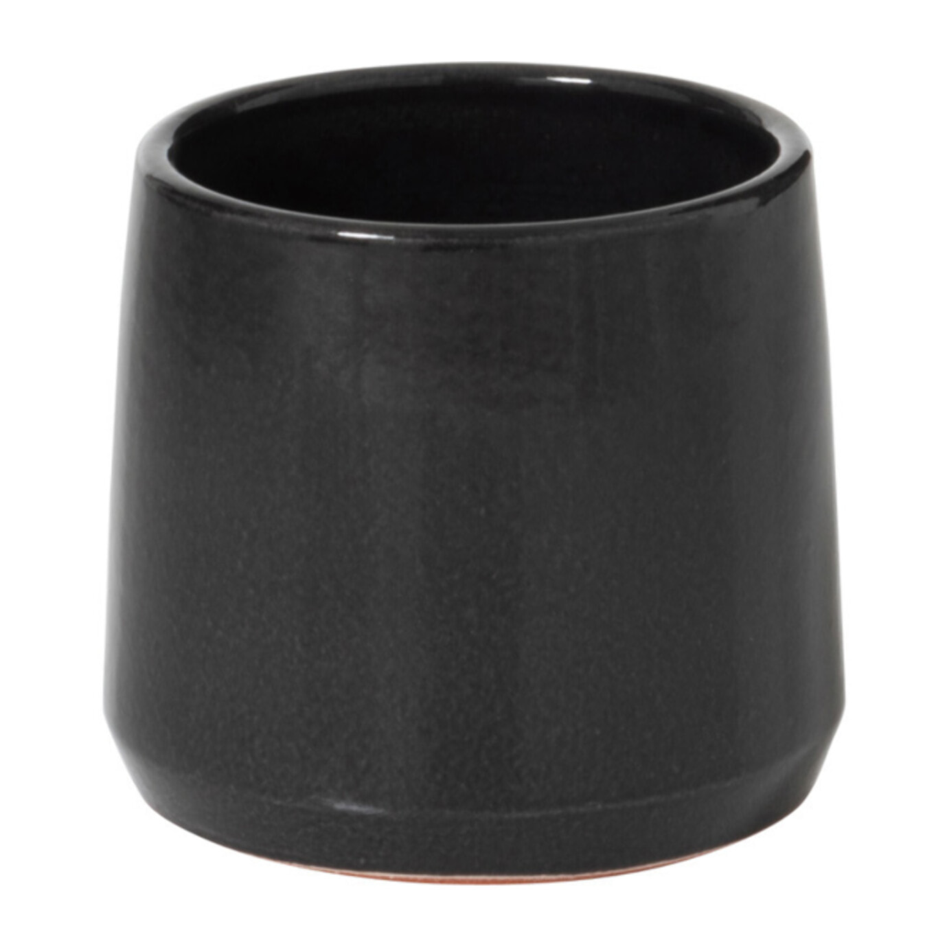 J-Line cache-pot Rond - céramique - noir - extra small - 2 pièces - Ø 12.5 cm