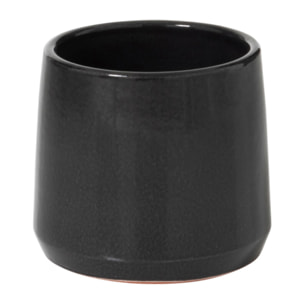 J-Line cache-pot Rond - céramique - noir - extra small - 2 pièces - Ø 12.5 cm