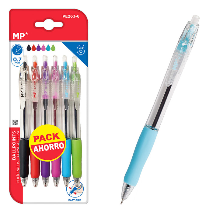 SET PENNE A TEXTURA MORBIDA 0.7 mm 6 Pz.