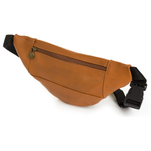 Clara Riñonera de moda Unisex.Piel auténtica Sauvage