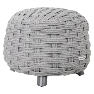 Pouf de jardin Obbae gris graphite