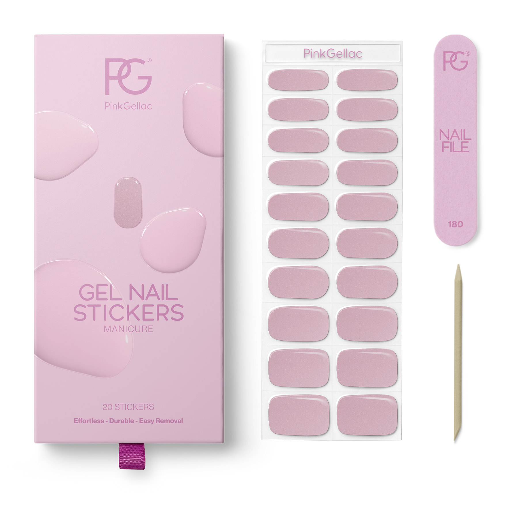 Stickers gel - 0021 Pearly Pink