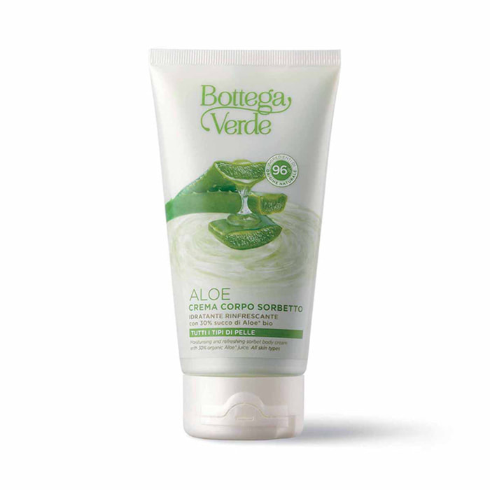 Aloe - Crema corporal sorbete - hidratante refrescante - con el 30 % zumo de Aloe* ecológico (150¿ml) - todo tipo de pieles