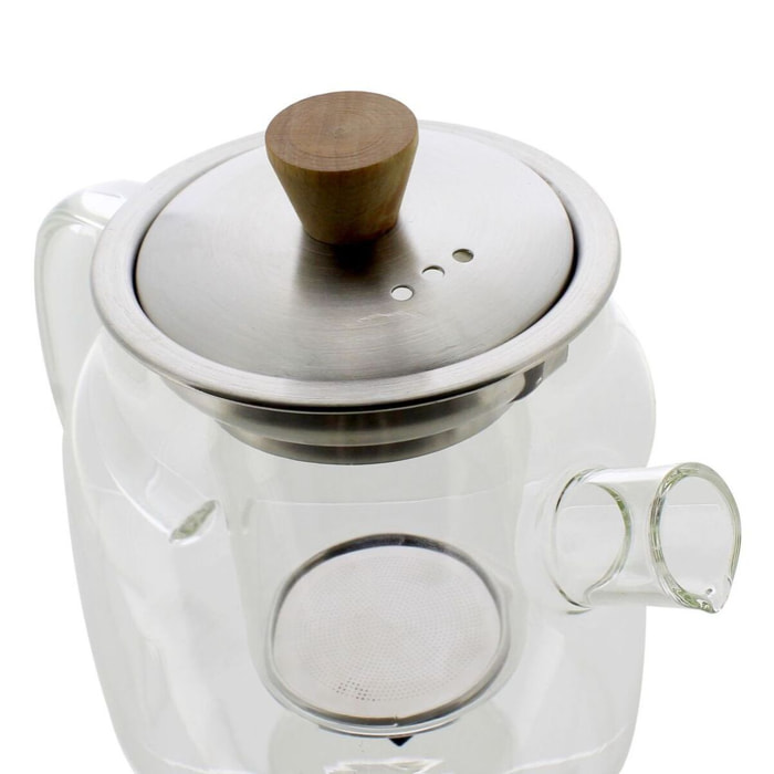 Théière en verre et inox 550ml OSCAR
