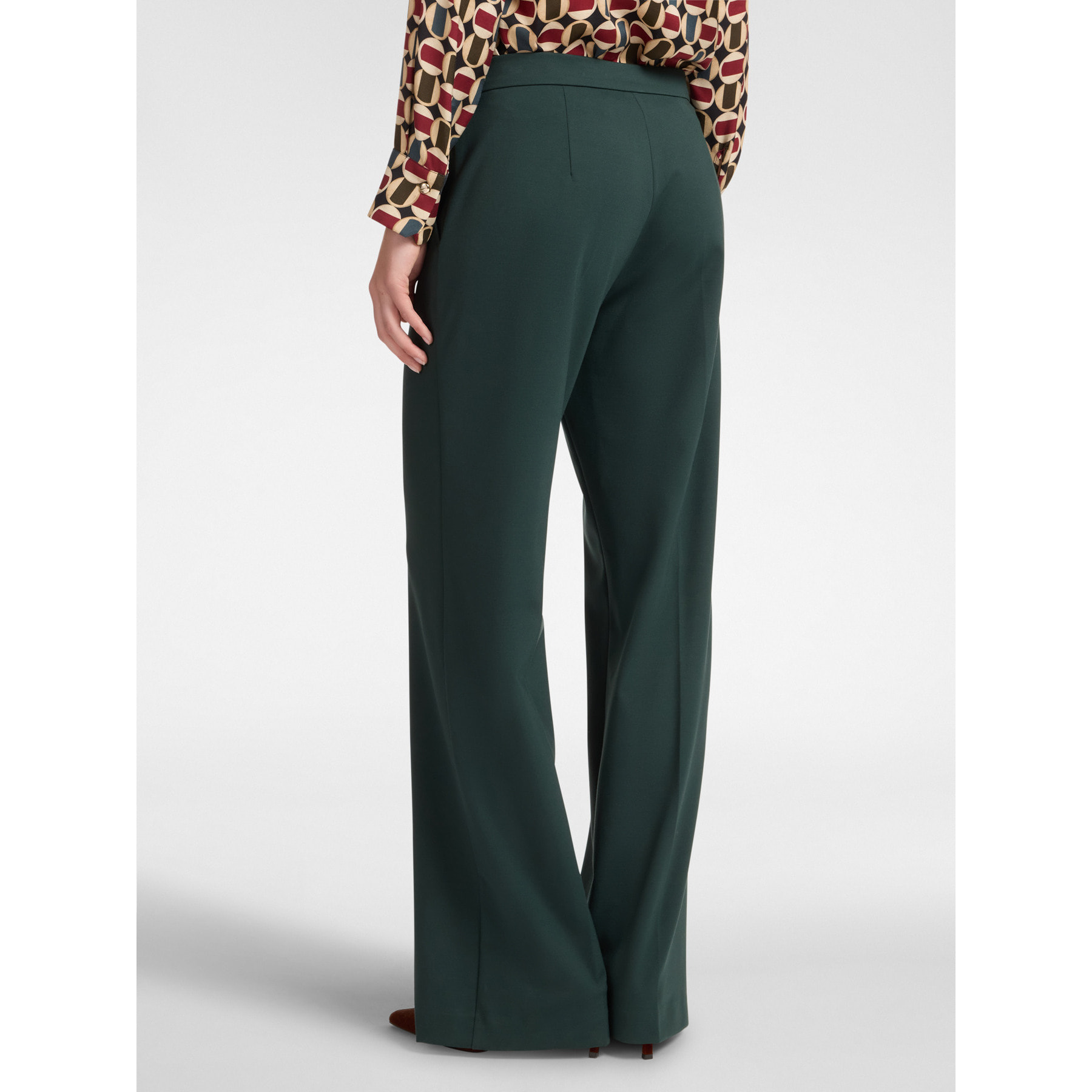 Elena Mirò - Pantaloni maschili in punto Milano - Verde