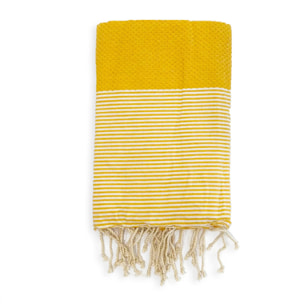 Fouta traditionnelle Mikanda Tournesol 100x200 190g/m²