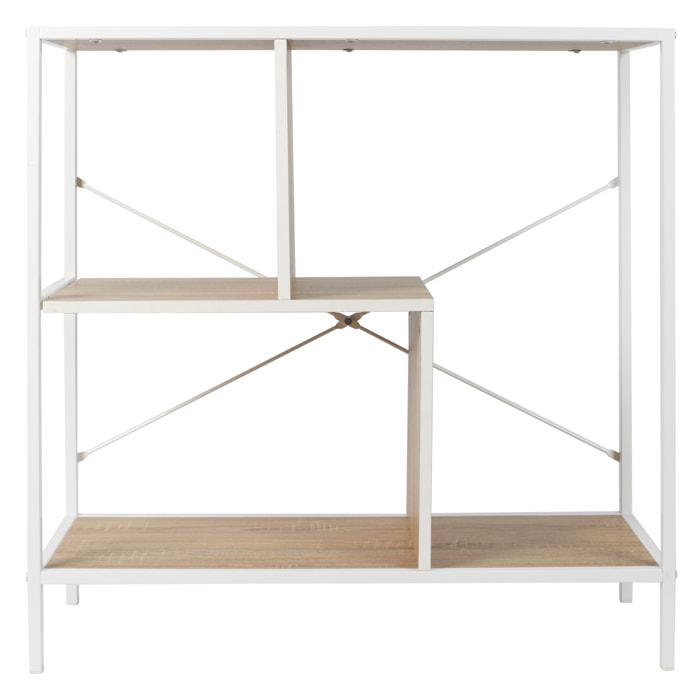 ETAGERE EDISON BLANC 80X30X79.5CM