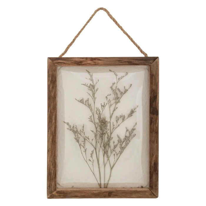 Déco murale fleurs Jonas bois 20x25cm