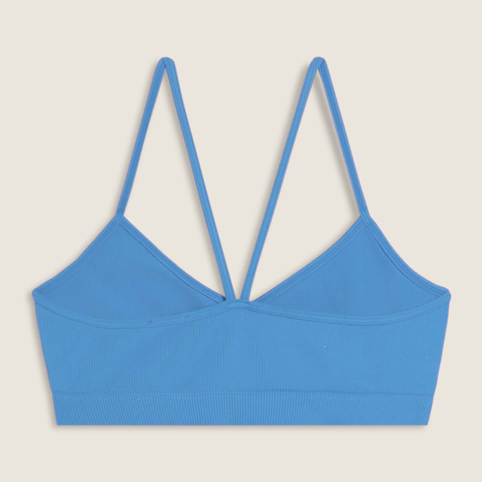Top sportivo seamless con spalline incrociate