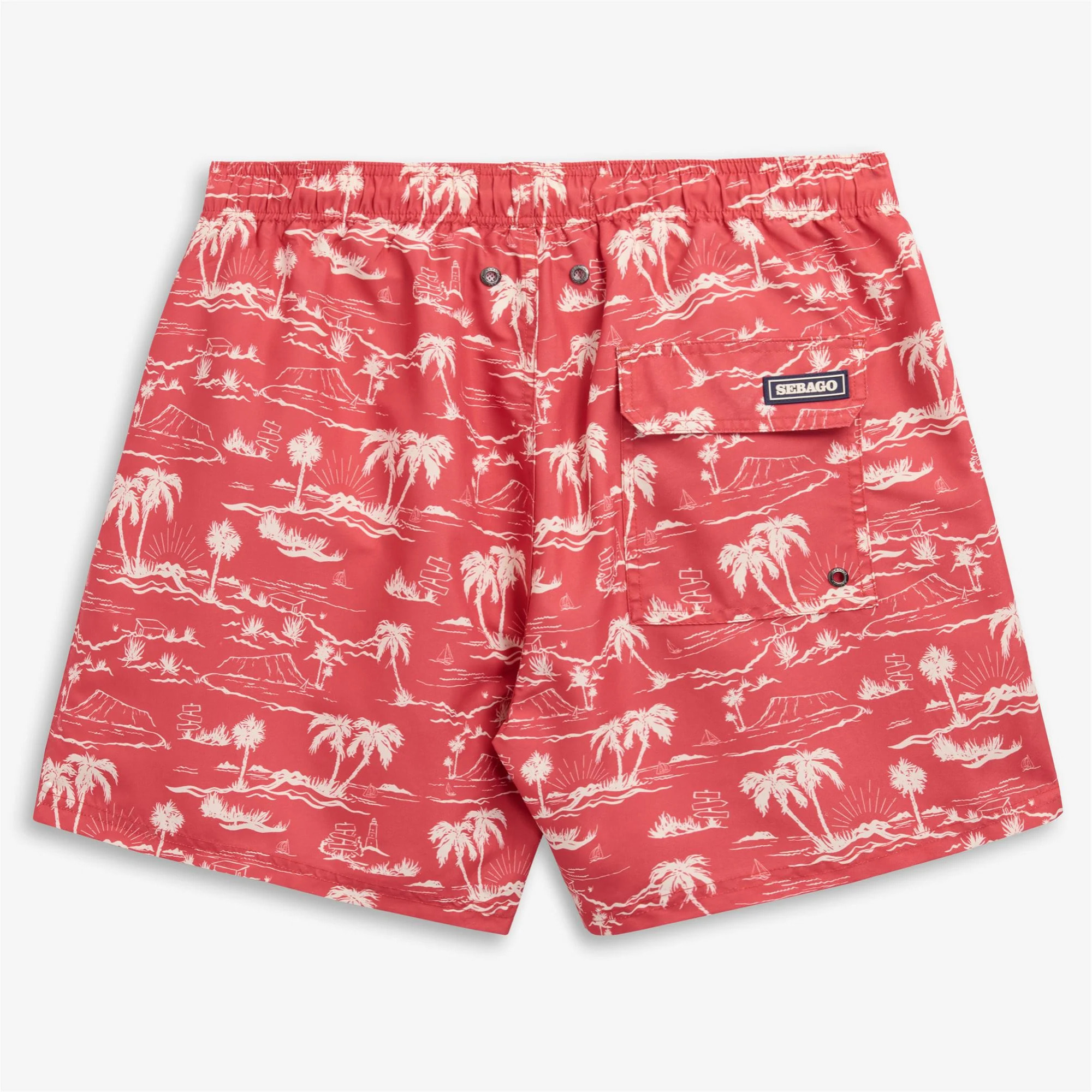 Sebago - Costumi da Bagno Uomo Rosso - Sandbeach