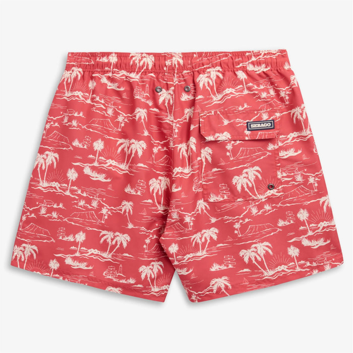 Sebago - Costumi da Bagno Uomo Rosso - Sandbeach
