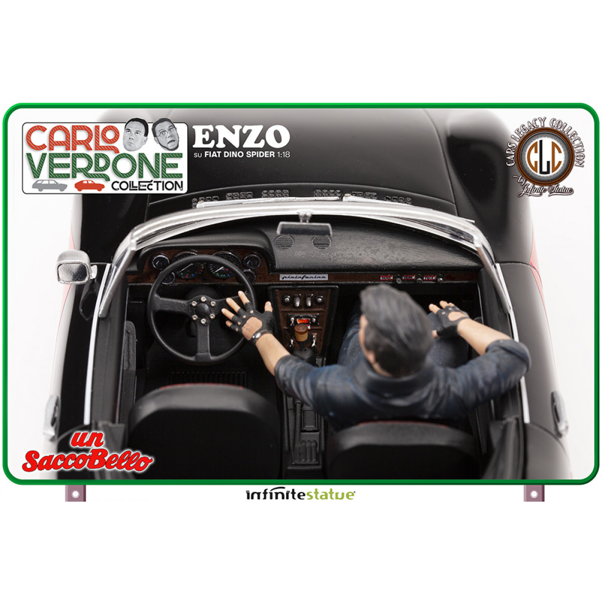 Enzo Su Fiat Dino Spider 1:18 Resin Car Statua Infinite Statua