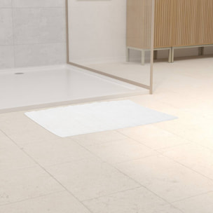 Tapis Solis rectangulaire 50x75cm blanc