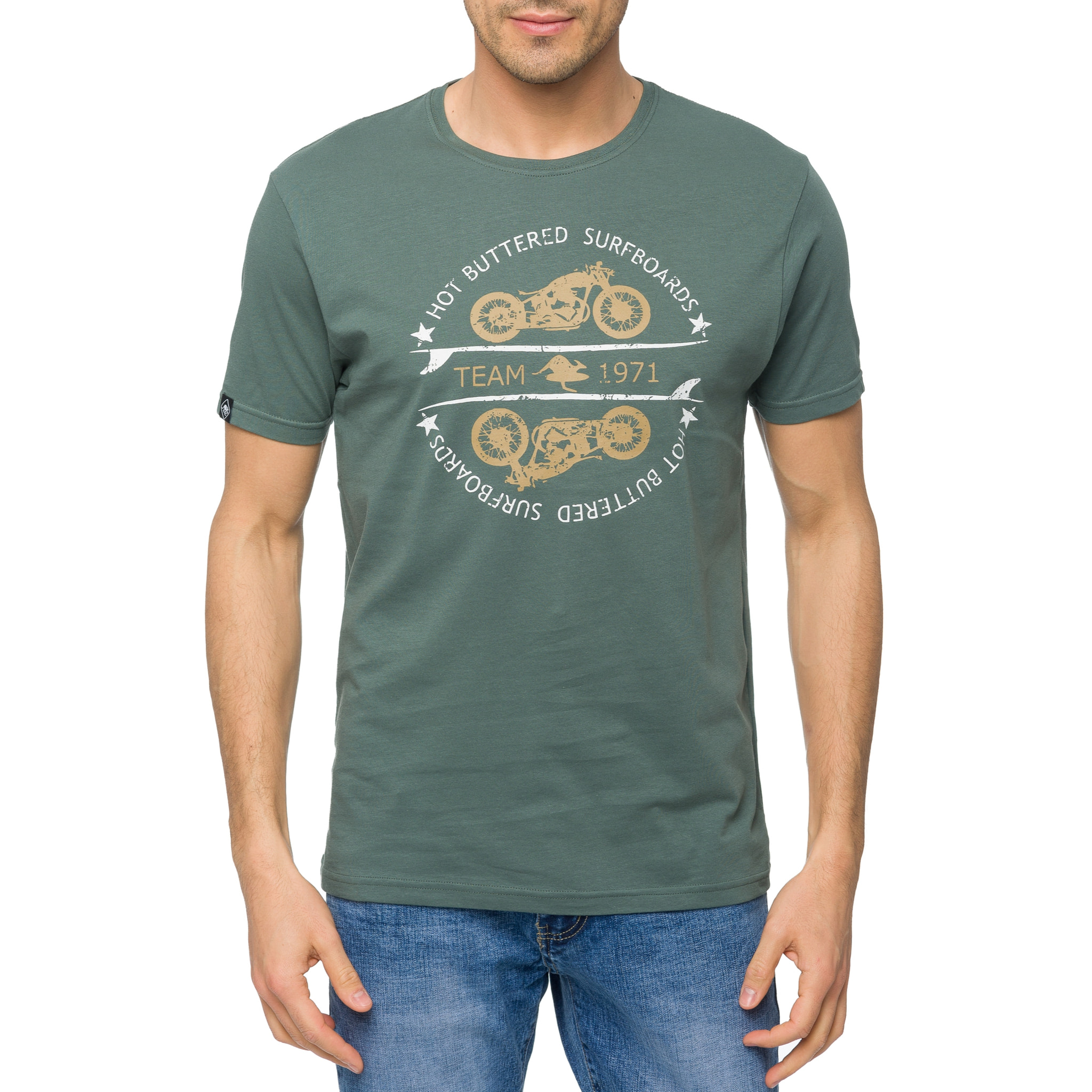 Camiseta Hot Buttered THUNDER Verde Claro