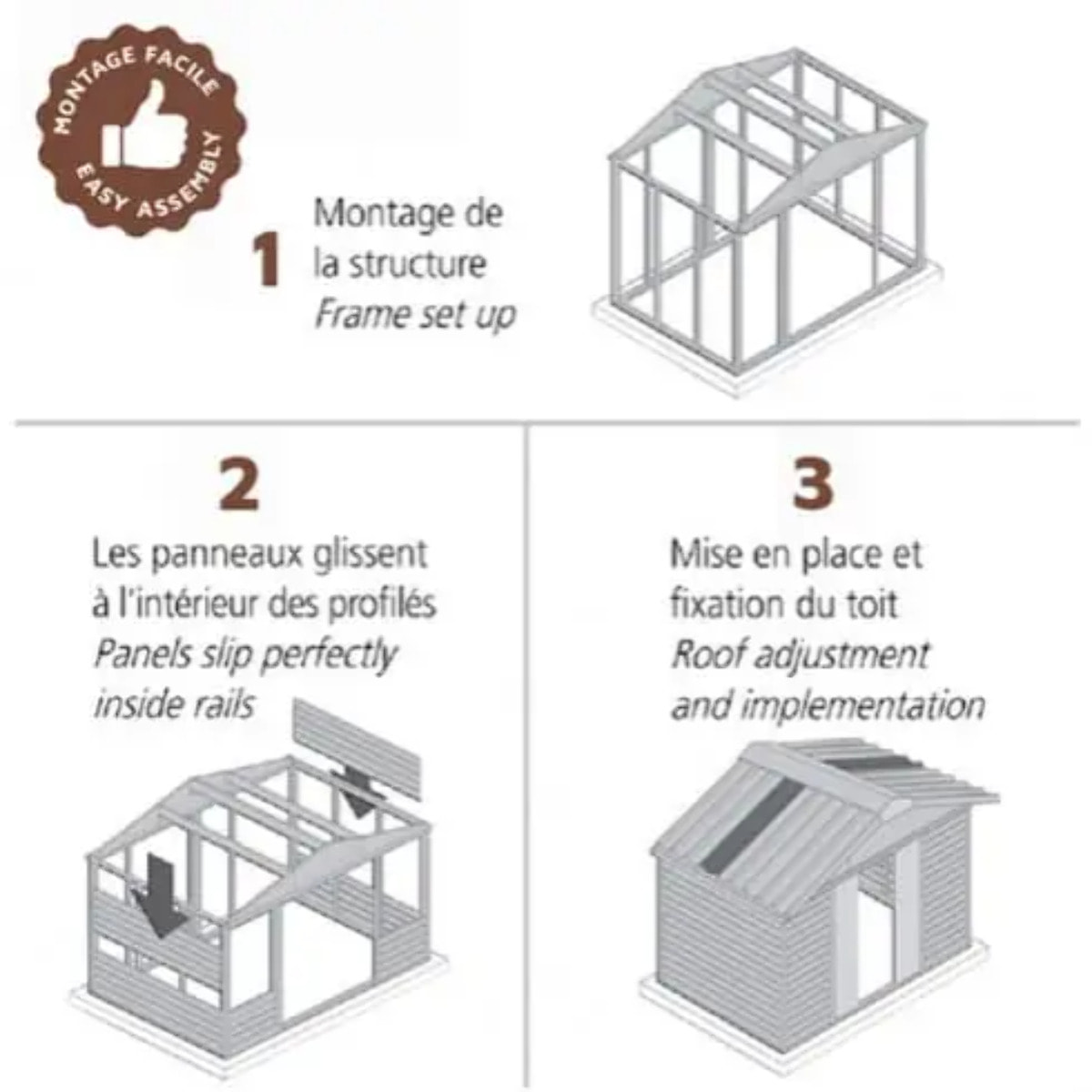 Abri de jardin métal Yardmaster 6,44 m² + kit d'ancrage