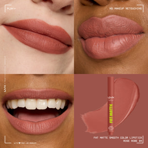 NYX Professional Makeup Fat Matte Rouge à Lèvres Mat Crémeux Rose Robe