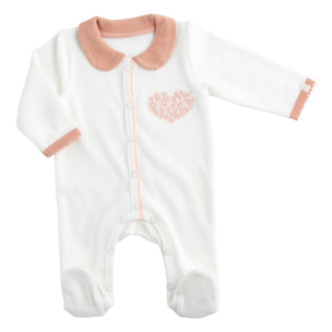 Pyjama bébé avec col en velours