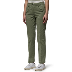 Kappa - Pantalones Mujer Verde - Noelia Light Poplin