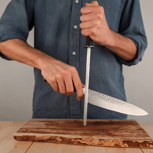 Acciaio per affilare | acciaio inox | asta L: 25 cm
