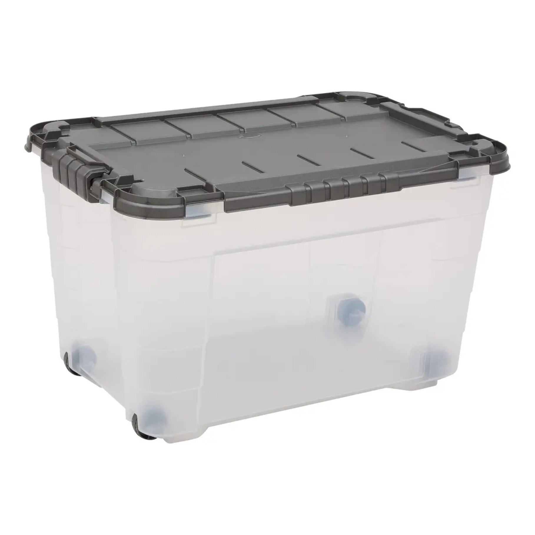 Boîte de rangement rectangulaire Block'it 60L transparent