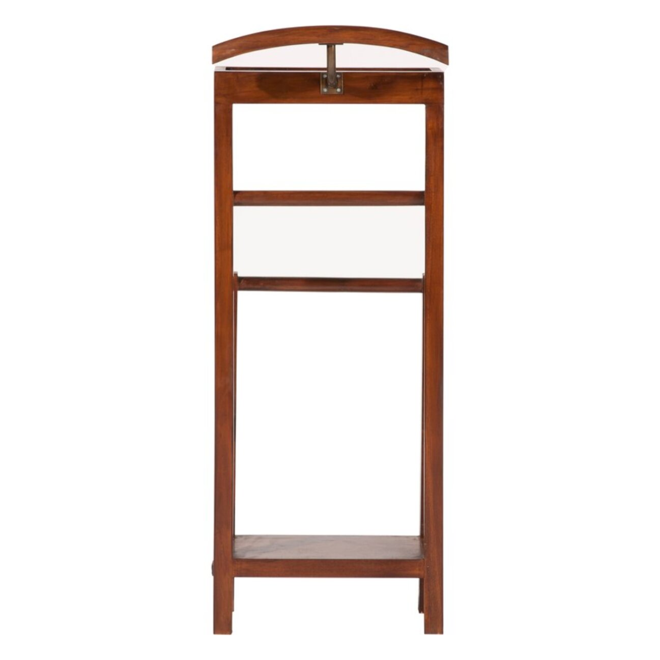 Valet de chambre Gamai -bois massif de mindi, panneau mdf et placage naturel-couleur teck 42 x 113 x 30 cm