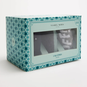 Confezione regalo di 3 calzini stampati