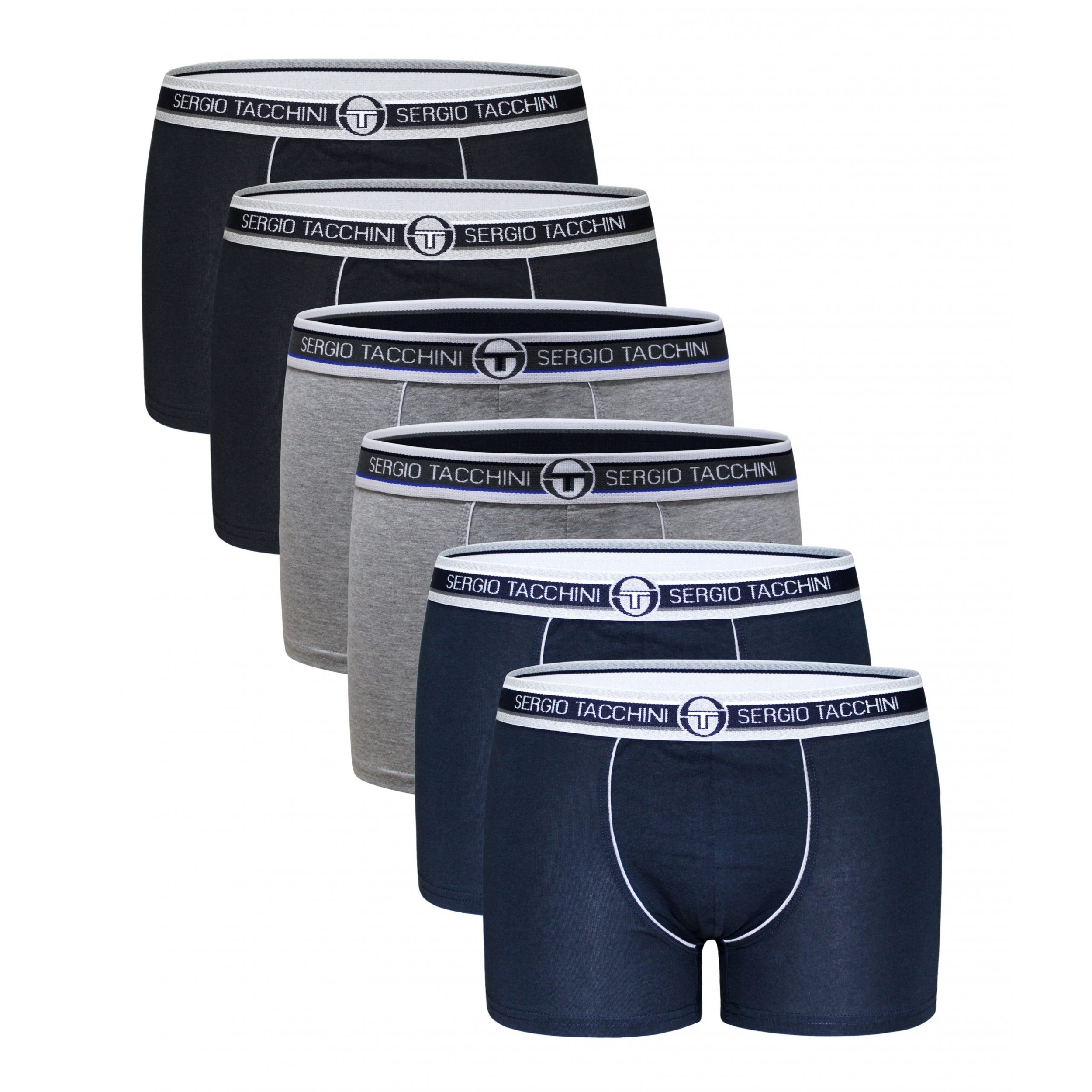 6 Boxer Uomo in Cotone Elasticizzato Sergio Tacchini,