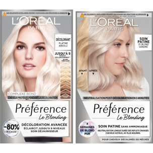 La Routine L'Oréal Paris Préférence Pour Des Cheveux Décolorés Sans Reflets Indésirables