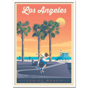 Affiche - Los Angeles Venice Beach - Olahoop Travel Posters