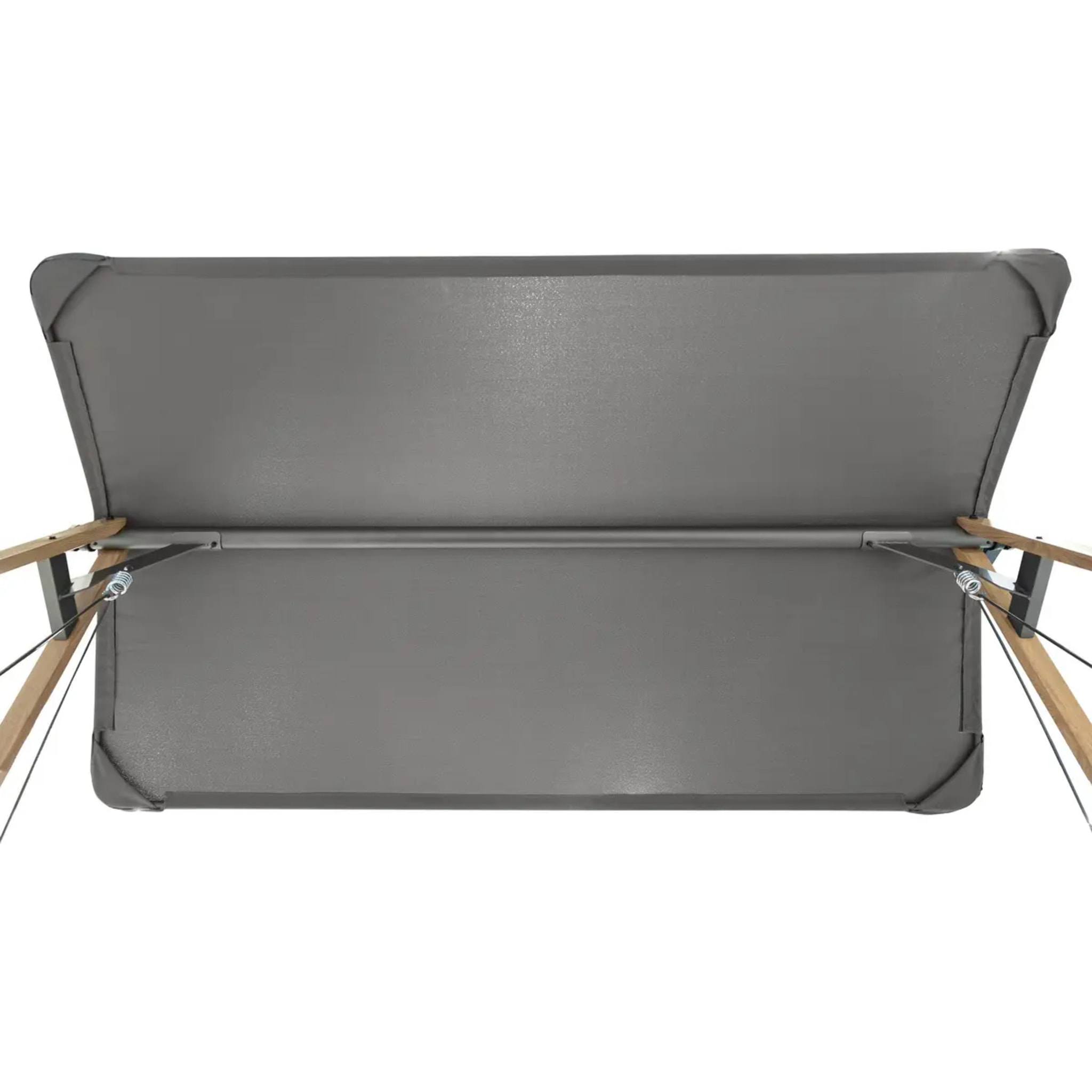 Balancelle de jardin "Soly" honey & charbon 224x135x173cm en acier