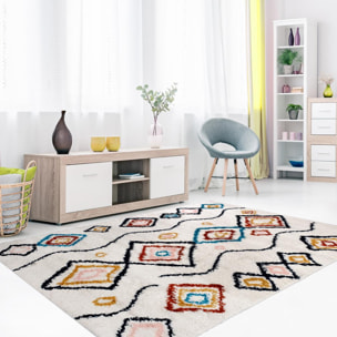 Tapis berbère tissé motifs ethno-chic TEPU